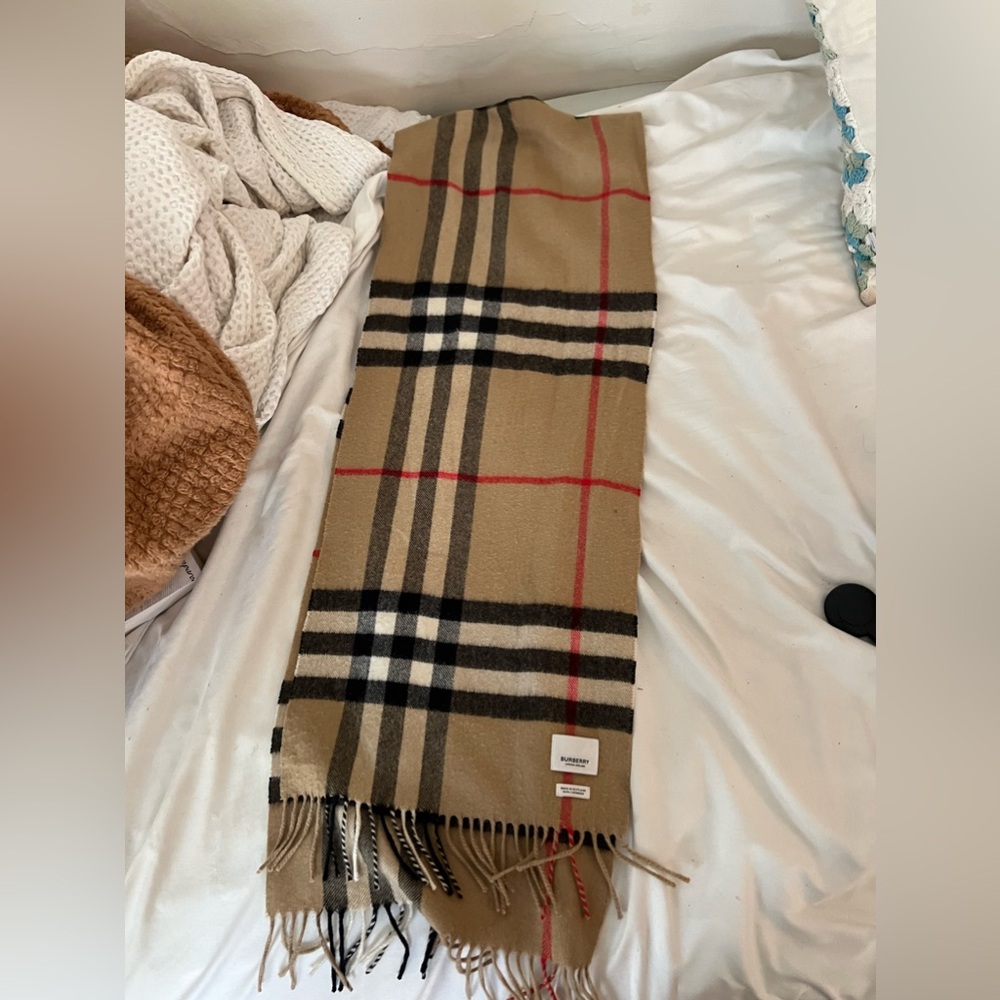 Burberry Check Cashmere Scarf
